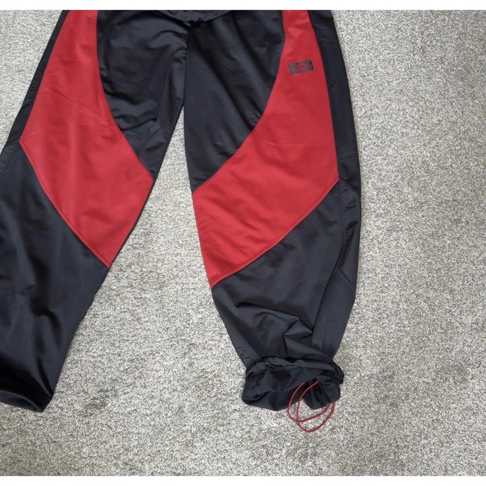 Jordan Brand Mens Colorblock Basketball Track Pants Black Red Jumpman Athletic